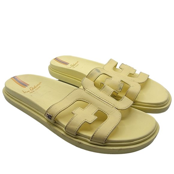 Sam Edelman Valeri Womens 9M Butter Yellow Sandals Comfort Lightweight